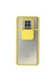 Xiaomi Redmi Note 9 Pro Case Palm Frosted Camera Sliding Silicone - Yellow