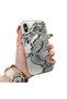 iPhone XS Max Compatible High Quality Chinese Style Black and White Dragon Printed Case - 2