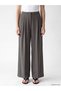 Trendlucky Loose Fit Women's Pleated Fabric Pants with a Difference in Color - 2
