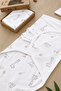 0-4 Months Newborn 100% Cotton Velcro Baby Swaddle Blanket Soft Combed Cotton Baby Gift - 6