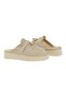 Tasseled Suede Women's Sabo Slippers 215573 Beige - 5