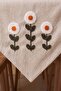 Daisy Cream Kasso Punch Embroidered Runner 35X110 cm - 4