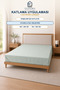 Riva Series Mint Green Double Non-Elastic Flat Sheet 160X200 / 180X200 cm - 5