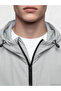Gray Regular Fit Hooded Men's Raincoat - 3