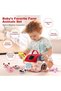 Montessori Baby Toys 6 to 12 Months,Soft Farm Animal Shape Sorter Toys with 6pc Stuffed Farm Animals Plush toy, Rattle,Crinkle Paper,Mirror,Sensory Toys for Toddlers 1-3 - 3