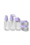 Portable 5-Piece Travel Bathroom Set Transparent Cosmetic Containers - 4