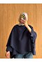 Women's Bat Sleeve Shawl Collar Hijab Shirt - 3