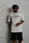 Unisex oversize printed bicycle collar t-shirt - grey - 2