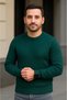 Men's Ribbed Knitwear Sweater Set of 2 Black Khaki Thick Woven Cotton Regular Fit Cycling - 2