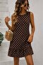 Women's Relaxed Fit Ruffled Crinkle Fabric Woven Dress