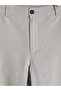 Vizyon New Season Gray Regular Fit Linen Blend Men's Trousers - 6
