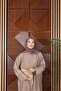 Strawberry Fabric Relaxed Fit Tunic & Pants Hijab Set Mink