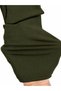 Khaki High Waist Gathering Diving Fabric No Show Side Seamless Women's Premium Scuba Daily Sports Leggings - 5