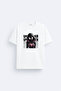 Spider Spider-Man Miles Morales Printed Cotton White T-Shirt T-Shirt