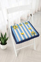 Lemon and Striped Mediterranean Patterned Fringed Zippered Chair Cushion - Tufted Kitchen Decoration - 2