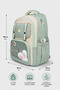Green Korean Style School Bag with Accessories Primary School - Middle School - 5