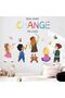 Small Hands Change The World Equality Wall Stickers - Inspirational Quotes Wall Decals - Baby Kids Room Classroom Daycare Playroom School Library Wall Decor