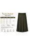 Hesna Women's Neşe Large Size 8-Piece Sandy Skirt, Stone Detailed, Unlined, Elastic Waist, Comfortable Cut, Summer Wear - 2