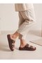 Women's Double Velcro Straps, Metal Buckle, Anatomical Orthopedic Sole, Stylish, Women's Slippers Suede Nubuck - 2