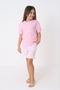 Patterned Comfortable Fit Girls' Shorts Pajama Set