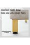 Height-adjustable furniture legs – suitable for sofas, coffee tables, bathroom furniture – 10 cm, adjustable from 1 to 15 mm. 4 pieces, gold. - 4