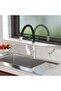 Kitchen sink faucet with flexible spout, 360° rotation, and water-saving filter. - 4