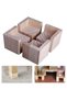 A set of 4 wooden furniture lifters, including bed lifters and furniture raising legs, suitable for tables and beds (size: 5x5x5 cm).