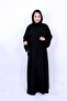 Elegant Embroidered Black Abaya - 5
