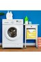 Four shockproof washing machine feet, universal washing machine feet, suitable for washing machines and dryers (blue, 3.5 cm). - 3