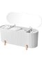 Makeup organizer - Cotton pads and accessories - White - 4 compartments