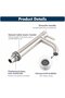 Washbasin Faucet - Single Cold Water Faucet - Brushed Stainless Steel Surface - 4