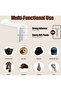 8-piece hook bracket set, easy to install, strong adhesive wall-mounted hat rack - 4