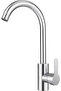 Stainless steel kitchen faucet, 360° single-handle mixer faucet, sink faucet, ceramic valve core
