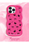 iPhone 13 Pro Compatible Thin Butterfly Bow Printed Soft Structure Daily Use Phone Case