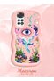 Redmi Note 11/Note 11S 4g Compatible Colorful Psychedelic Eye Mushroom Drawing Flat Print Case