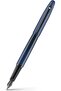 VFM Fountain Pen | E9429 Matt Blue with Black Trims with PVD | Medium Nib with Converter | Premium Fountain Pen