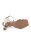 Women's Heeled Sandals Thin Heel Stone Buckle Square Toe Evening Dress Shoes L072.3017 - 4