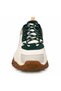 Women's Thick Sole Sneaker Lace-Up Cream Green - 3
