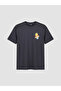 Anthracite Winnie the Pooh Printed Cotton Women's T-Shirt - 5