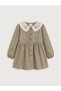 LCW Kids Peter Pan Collar Plaid Girls' Dress - 3