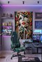 Art Deco Style Woman and City Silhouette Wall Covering – Modern Decorative Quality Fabric Tapestry Wall Tapestry - 3
