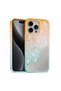 Apple iPhone 13 Pro Max Compatible Case Lace Mirror Silicone Case Orange