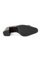 Women's Classic Heeled Shoes Slingback Matte Leather Metal Buckle Block Heel L064.043 - 4