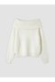 Rmz Gi̇yi̇m Farkiyla Wide Roba Collar Women's Knitwear Sweater - 6