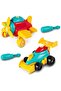 DIY Racing Car & Airplane Toy Set Pull Back Friction Powered Vehicle for Boys Girls