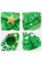 (ec217 Size S)Pet Christmas Tree Cape, Small Dog Cat Hooded Cloak, Christmas Cosplay for Cats Small Dogs, Festive Pet Costume Winter Cloak-Green - 5