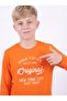 Boy's Round Neck Sweatshirt with Print Detail - 4
