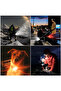8-piece LED stroller light set, waterproof silicone stroller light, 3-function safety light set, clip-on portable warning light - 5