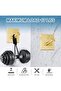 Drill-free towel holder - Adhesive hooks - 6 pieces - Gold - Stainless steel - 3