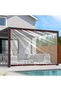 Transparent Heavy-Duty Waterproof Plastic Tarpaulin with Eyelets for Patio Fencing & Greenhouse (2x4m)